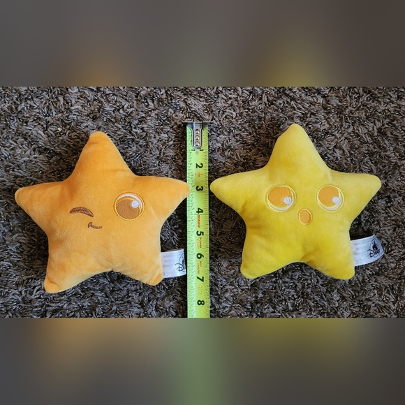 Disney Pixar Pier La Luna Star Winking Shocked Emoji 7" Plush Set - Picture 3 of 3
